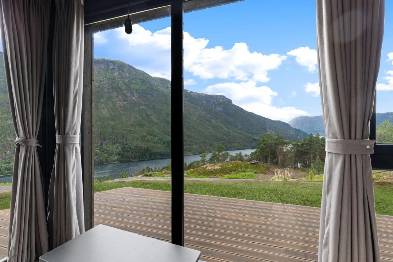 Sogndal Fjordpanorama - Studio Cabins With View Eksteriør billede