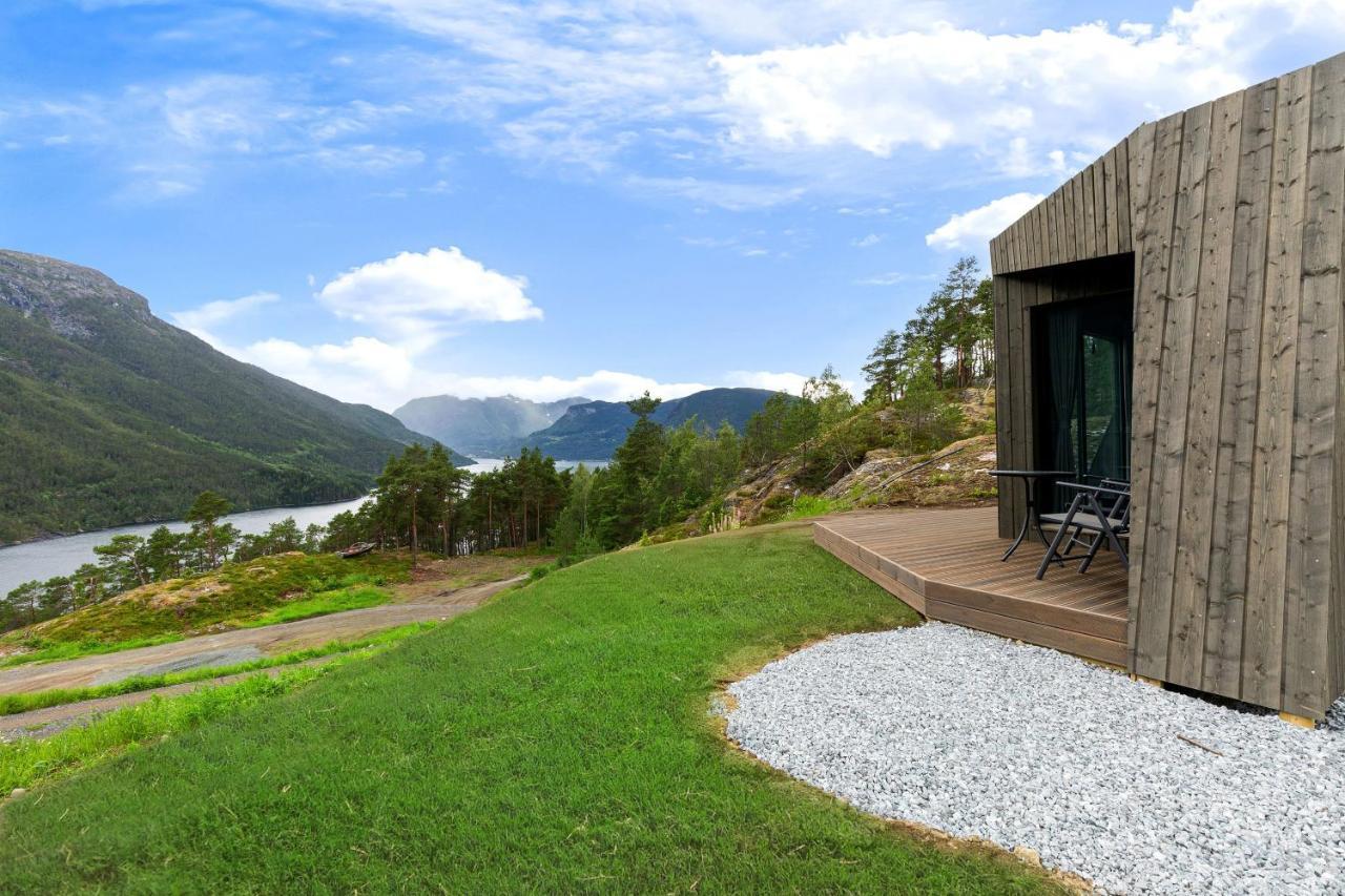 Sogndal Fjordpanorama - Studio Cabins With View Eksteriør billede