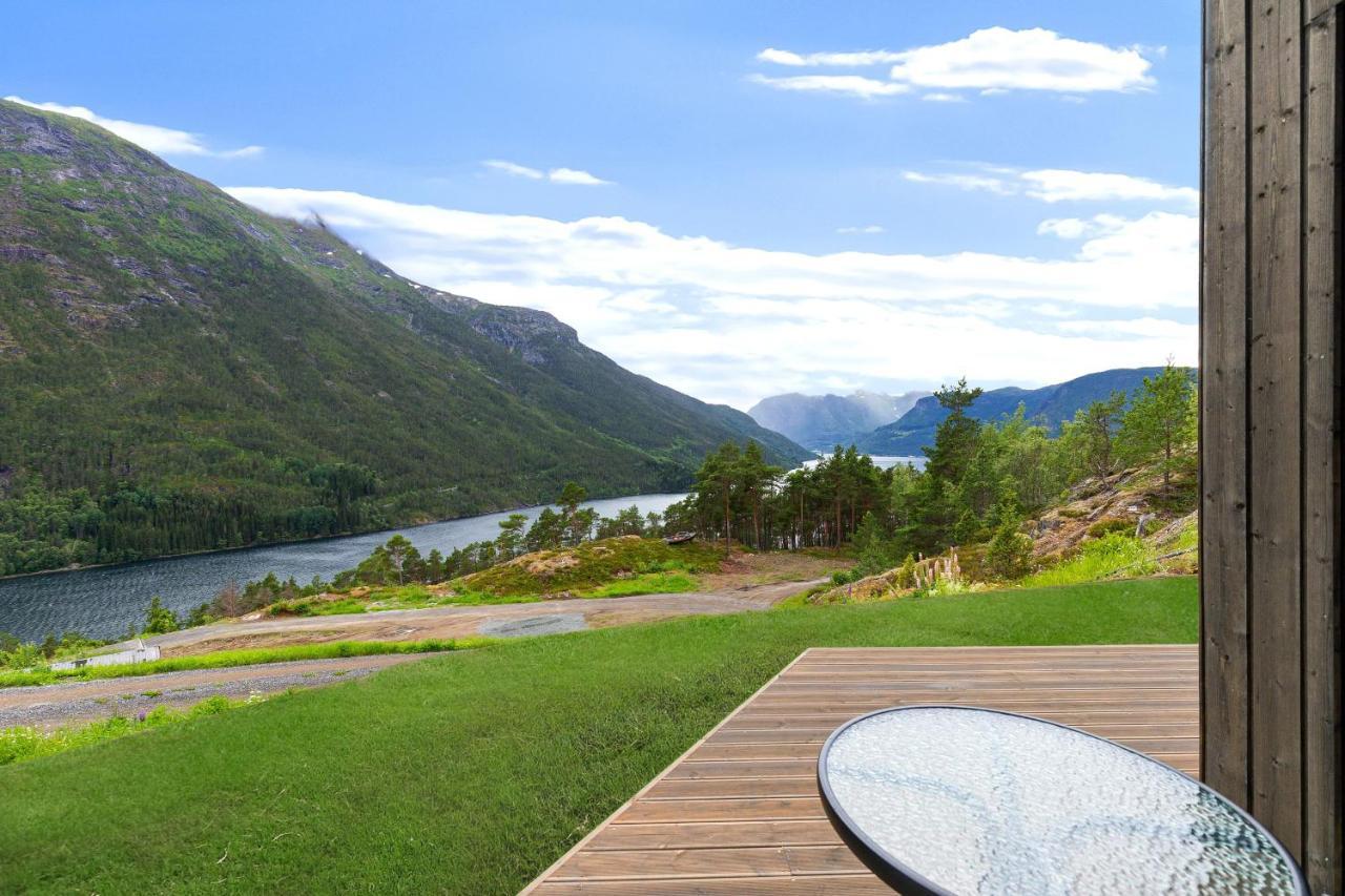 Sogndal Fjordpanorama - Studio Cabins With View Eksteriør billede
