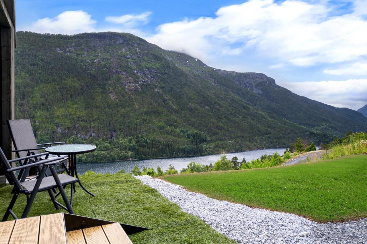 Sogndal Fjordpanorama - Studio Cabins With View Eksteriør billede